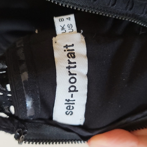 Self Protrait Black Lace Midi Dress - Picture 9 of 9